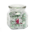 Striped Spear Mints in Medium Glass Jar